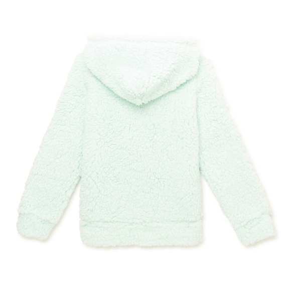 NWT Miss Chievous Girls' Sequin Critter Plush Faux Sherpa Pullover Hoodie - Picture 3 of 3